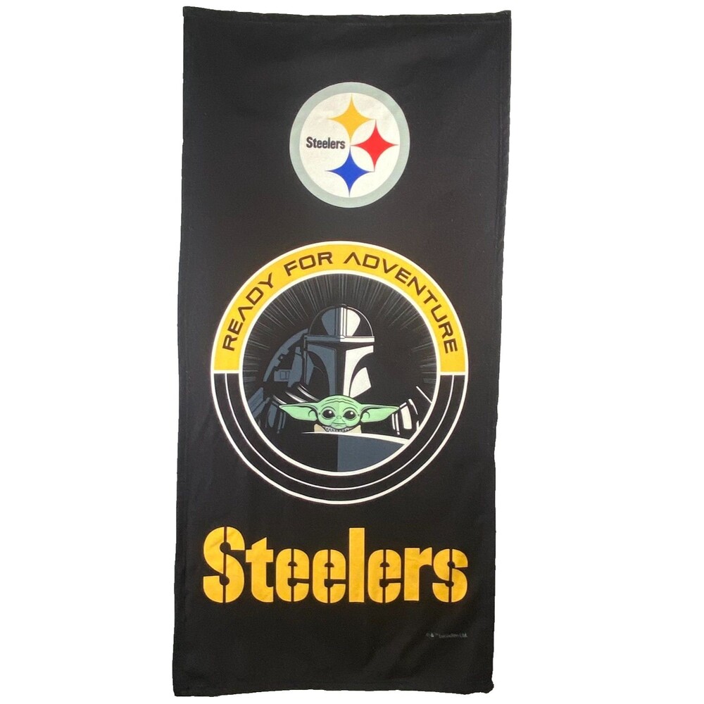 Pittsburgh Steelers NFL Disney Star Wars Mandalorian & The Child Double Towel